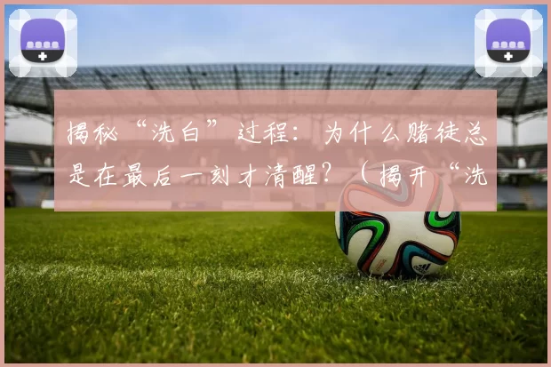 揭秘“洗白”过程：为什么赌徒总是在最后一刻才清醒？（揭开“洗白”之谜：赌徒为何总到最后关头才幡然醒悟？）